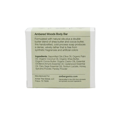 Cold Process Bar Soap - Ambered Woods Body Bar