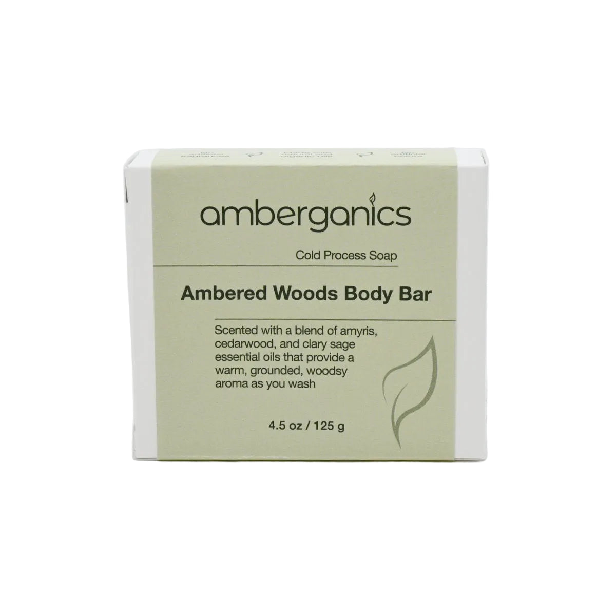 Cold Process Bar Soap - Ambered Woods Body Bar
