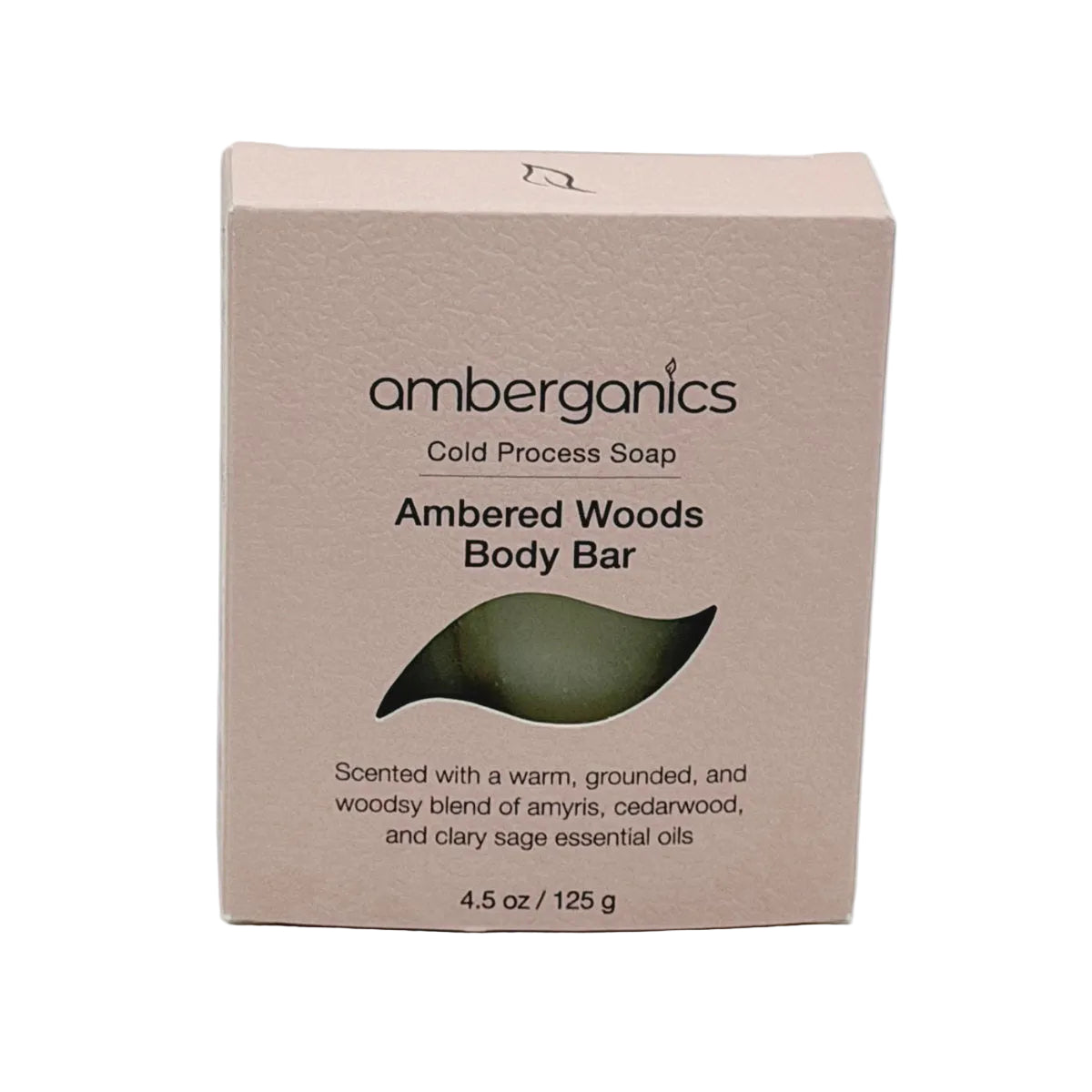 Amberganics Ambered Woods Body Bar Box Front